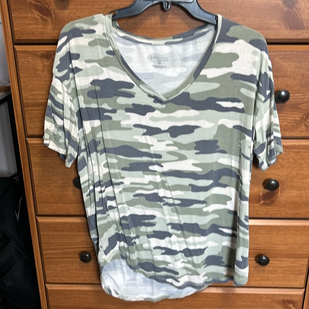Camo V-Neck T-Shirt